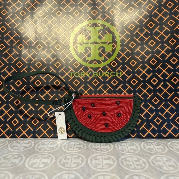 Tory Burch Accessories - Tory Burch Watermelon Coin Pouch Key Fob